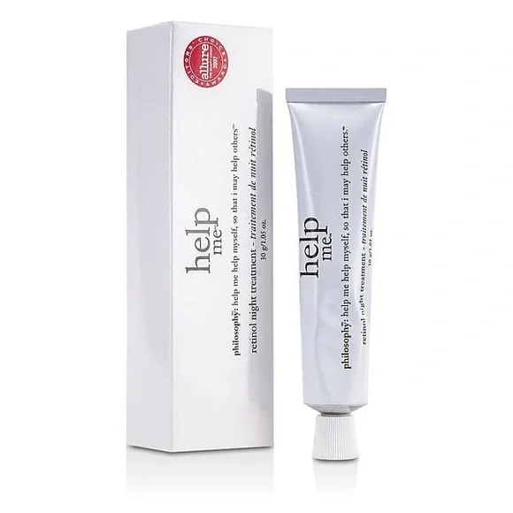 PHILOSOPHY HELP ME RETINOL NIGHT TREATMENT Full Size 1.05 Oz. NEW IN BOX!! - Picture 1 of 9